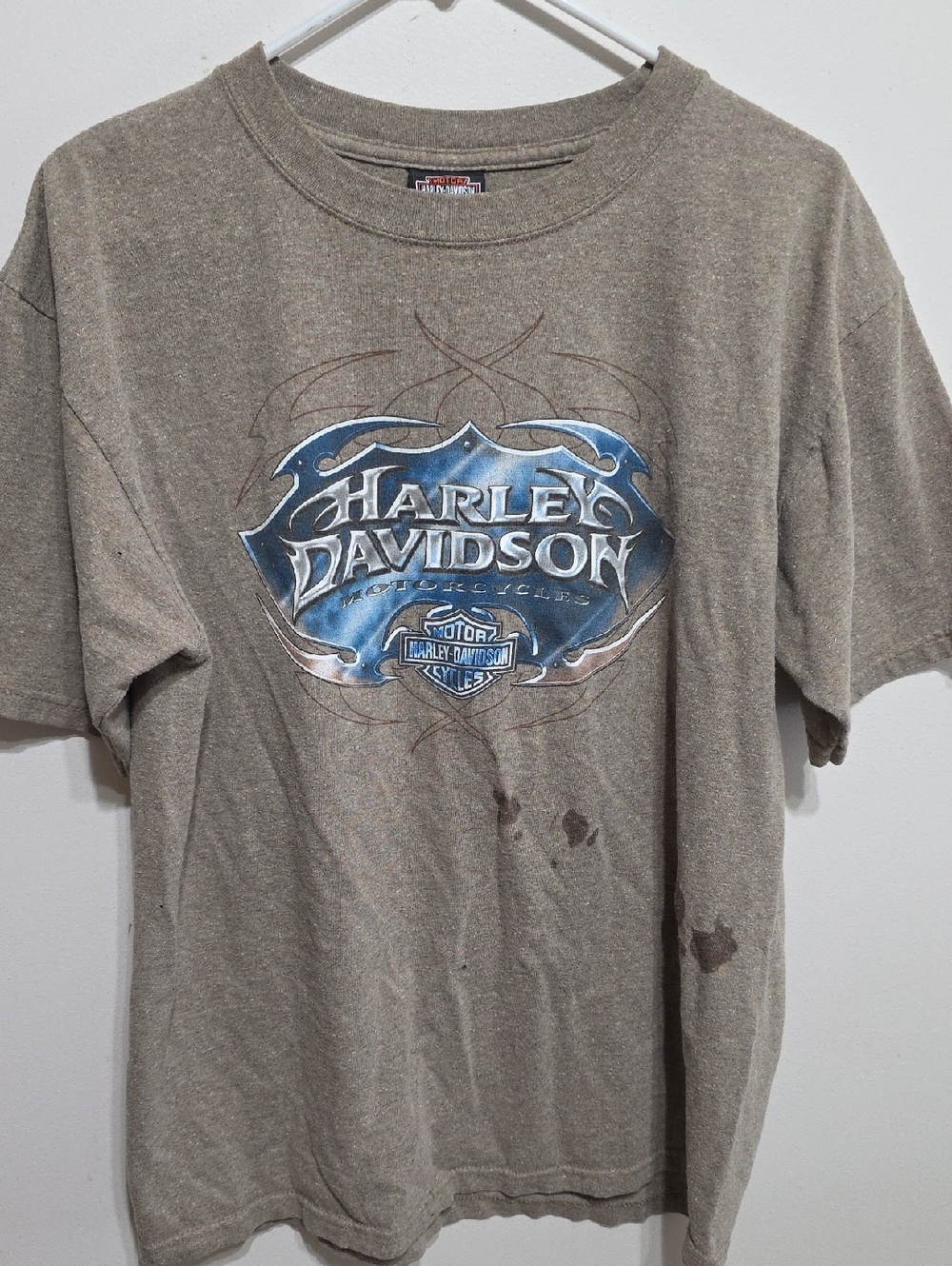 Harley-Davidson Brown Short Sleeve Graphic Logo Tee